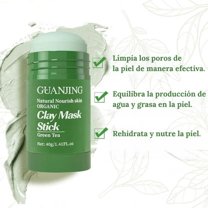 Mascarilla Facial de Té Verde – Limpieza Profunda y Piel Radiante